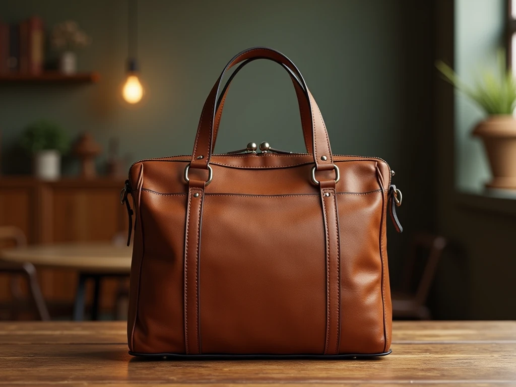 Vintage Lædertaske fra 1960'erne